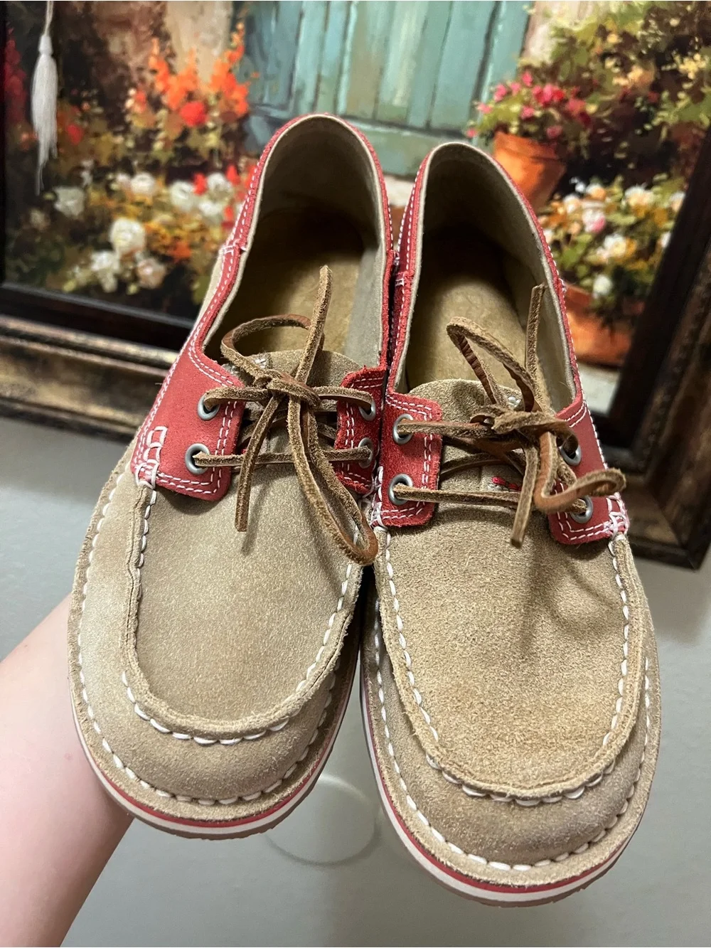 Ariat Womens Cruiser Castaway Boat Shoes Style Brown